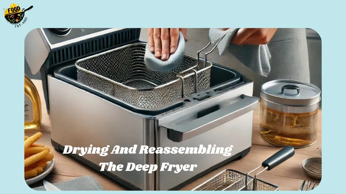 Drying And Reassembling The Deep Fryer