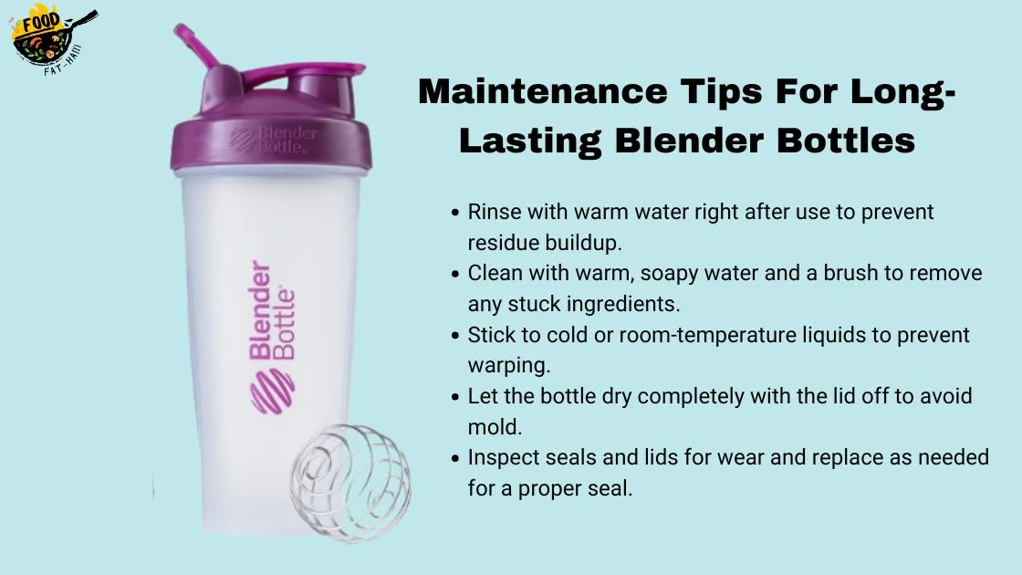 Maintenance Tips For Long-Lasting Blender Bottles